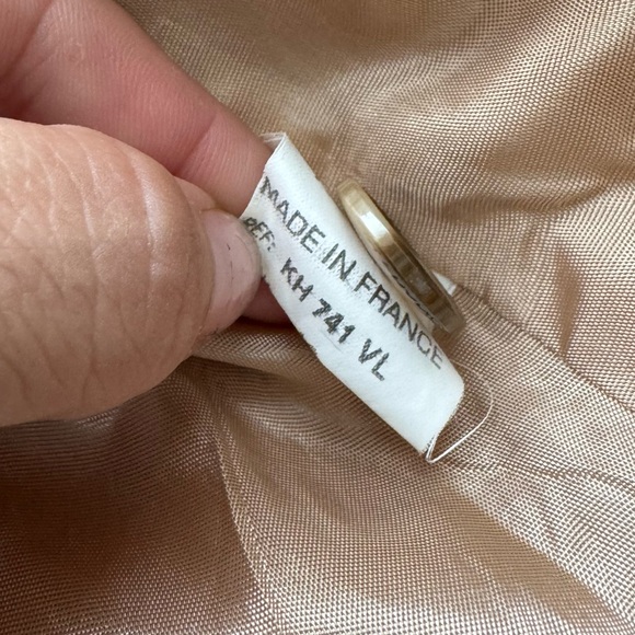 Kookai Wool Blend Single Breasted Faux Fur Beige Tan Coat M 40 - Picture 7 of 11